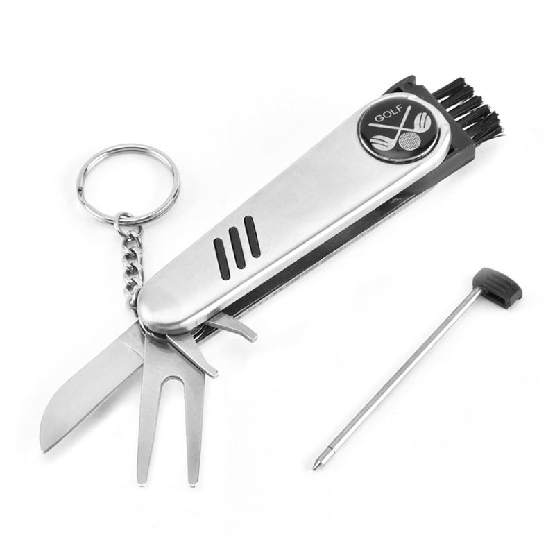 CVNRCLP Golf Multi Tool - Versatile Silver Golf Accessory for Every Golfer’s Needs - Golf Gift