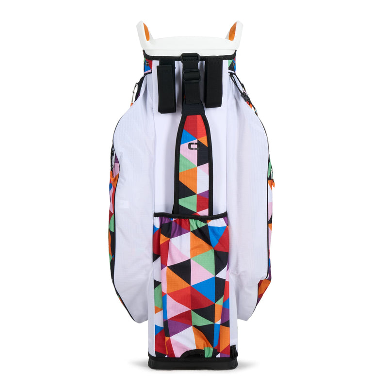 OGIO Silencer Cart Bag (Triangle Retro), 15-way top - Golf Gift