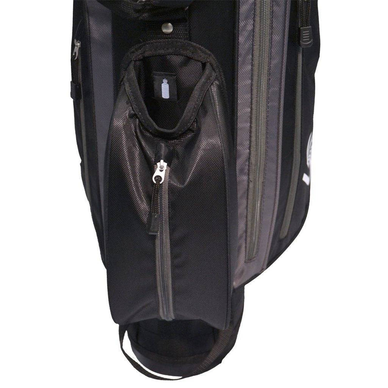 Longridge 6" WEEKEND Golf Stand Bag Black SILVER - Golf Gift