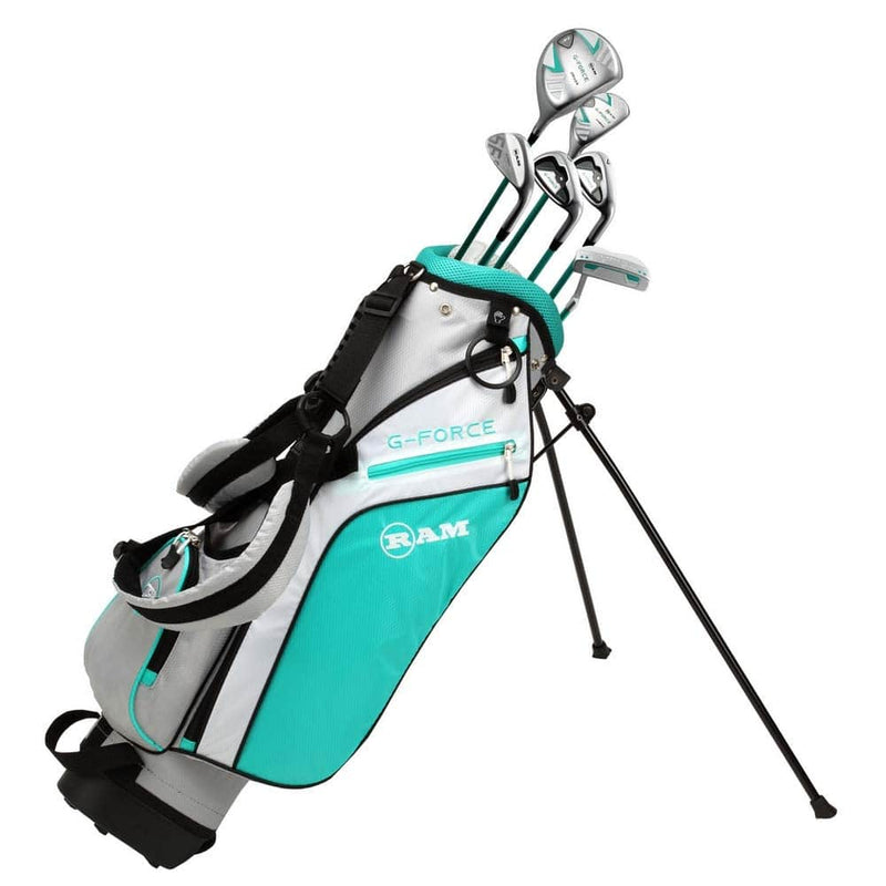 Ram Golf Junior G-Force Girls Right Hand Golf Clubs Set with Bag (Ages: 7-9, 9 Pieces Golf Set) - Golf Gift