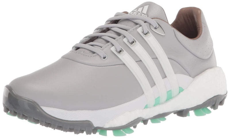 adidas Women's TOUR360 22 Golf Shoes, Grey Two/Footwear White/Pulse Mint, 7.5 - Golf Gift