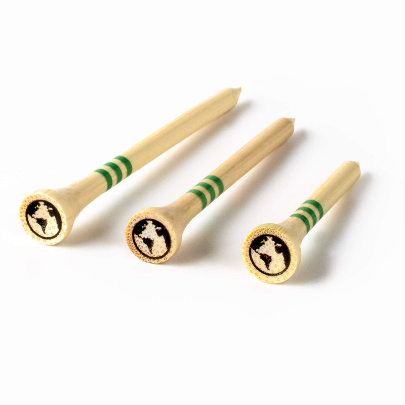 Bamboo Golf Tees Mixed Sizes | Strong Sustainable Biodegradable | 30pcs - Golf Gift