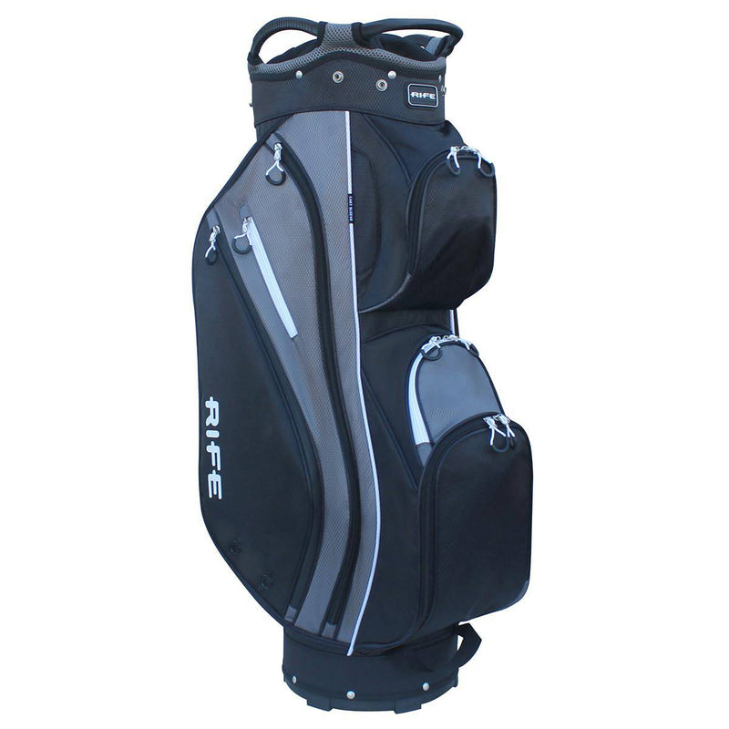 Rife RF Lite Cart Bag - Lightweight Golf Bag with 14-Way Divider and Storage Pockets - Golf Gift