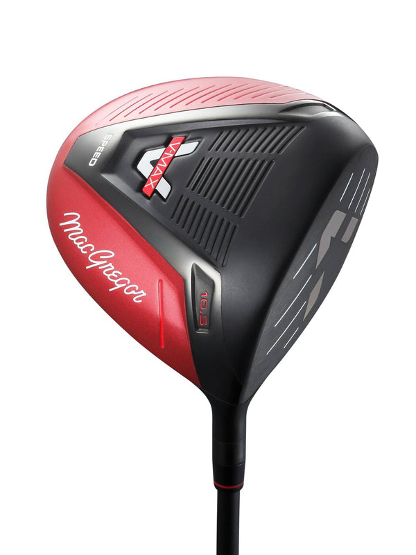 MacGregor V-Max Speed Lightweight Driver Golf Club, 10.5 or 12 Degree, Mens Right Hand, Red - Golf Gift