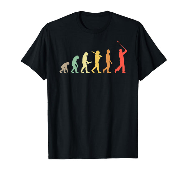 Retro Golf Evolution Gift For Golfers & Golf Players T-Shirt