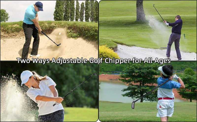 KOFULL Adjust Golf Chipper 2 Ways Golf Club Double Sides Golf Chipper Telescopic Golf Club For Men Women Child - Golf Gift