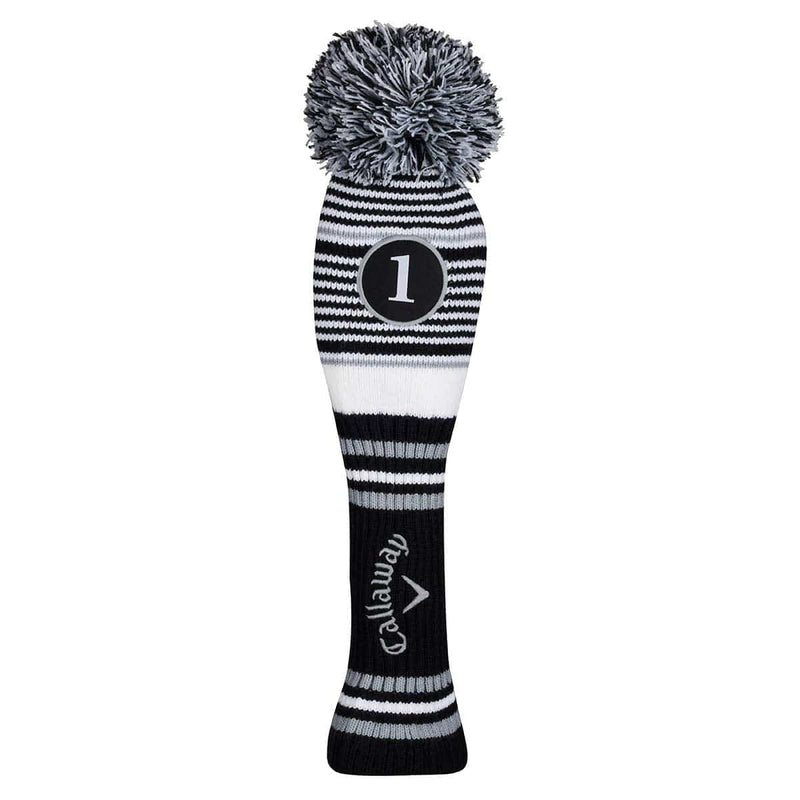 Callaway Golf Pom Pom Driver Headcover 2020,Black/White/Grey - Golf Gift