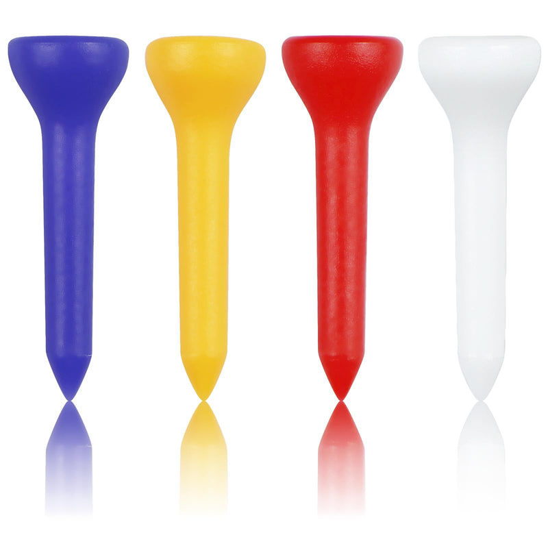 Zivisk Small Golf Tees Plastic 35mm 100 Count Mixed Color - Golf Gift