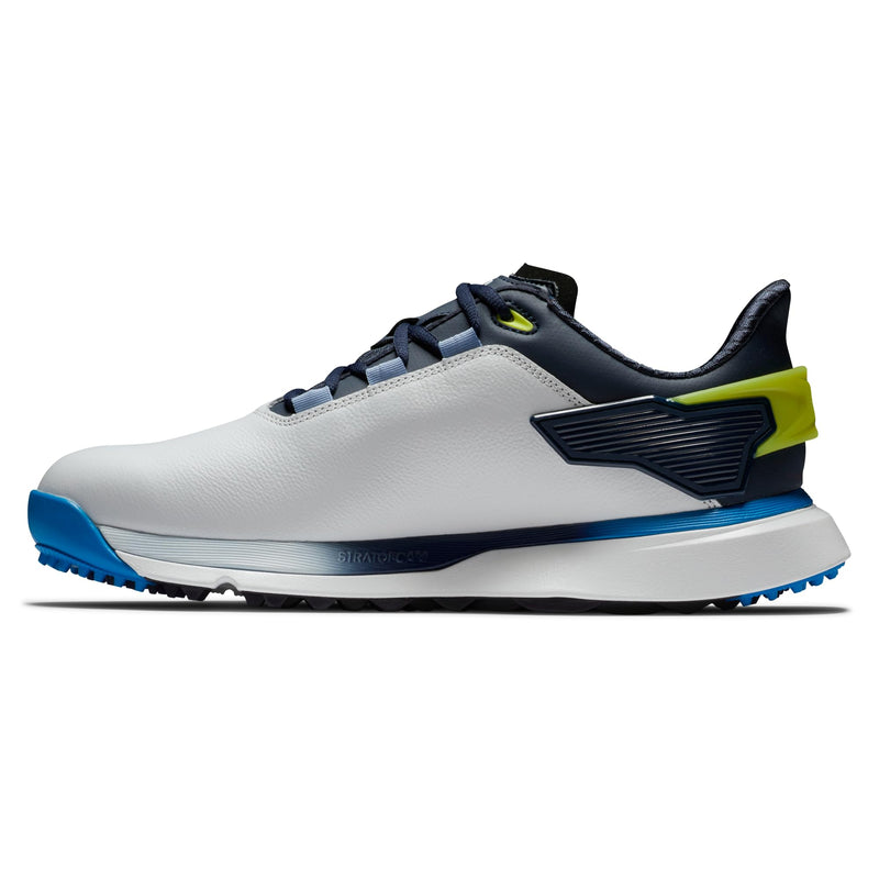 FootJoy Men's Pro/SLX Golf Shoe, White/Navy/Blue, 10 UK - Golf Gift