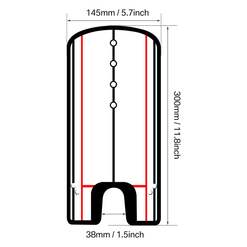 HEYOMART Golf Putting Alignment Mirror, Portable Practice Putting Trainer, Training Aid Trainer Eye Line Practice Your Putting Alignment Tool, Swing Training Aids 12 x 6 inch - Golf Gift