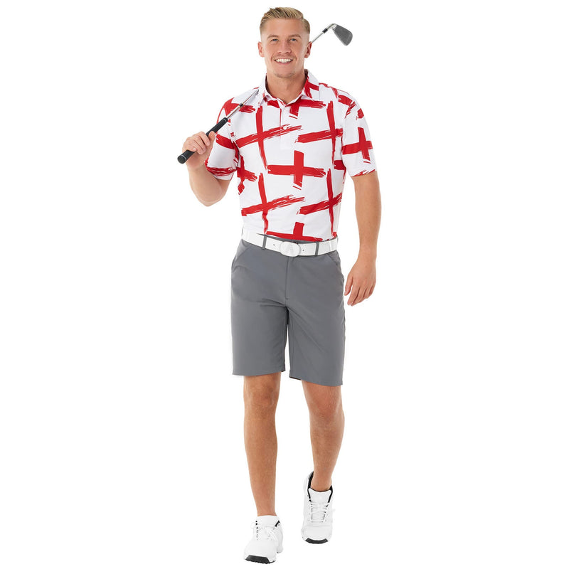 Men’s England St George’s Cross Golf Polo by Royal & Awesome
