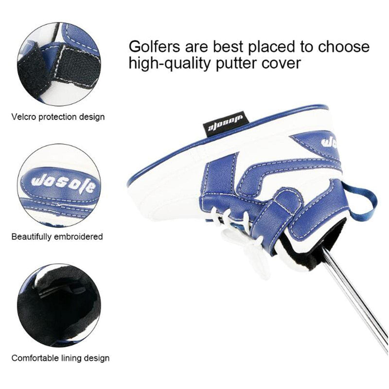 Harilla Golf Blade Putter Head Cover Golf Putter Head Cover PU Leather Mallet Club Protector Golf Putter Head Protector Golf Club Protector Golf Putter Cover Fits All Blade Putters - Golf Gift