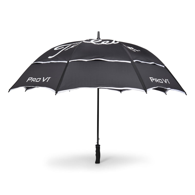 Titleist StaDry Double Canopy Umbrella, Black/White - Golf Gift