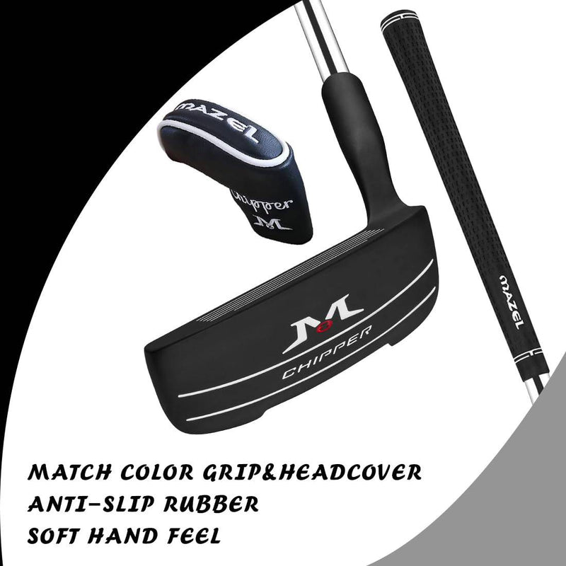 MAZEL Chipper Golf Club 36/45 Degree Golf Chippers Mens&Women Right Hand, Improve Your Short Game (Black Right Hand, RH,45 Degree) - Golf Gift