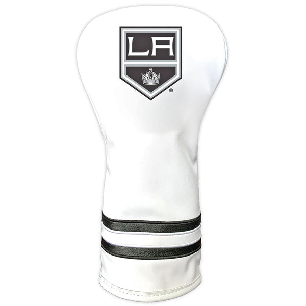 Team Golf NHL Los Angeles Kings White Vintage Driver Golf Club Headcover, Form Fitting Design, Retro Design & Superb Quality - Golf Gift