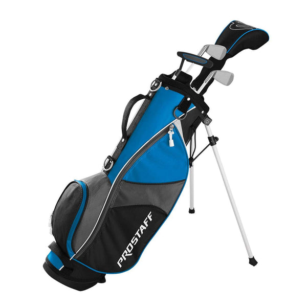 Wilson Golf Pro Staff JGI SM, Junior Club Set for Children from 5-8 Years, Body Size 102-127 cm, Right-Handers, Graphite, Including Carrybag, Blue, WGGC91820 - Golf Gift