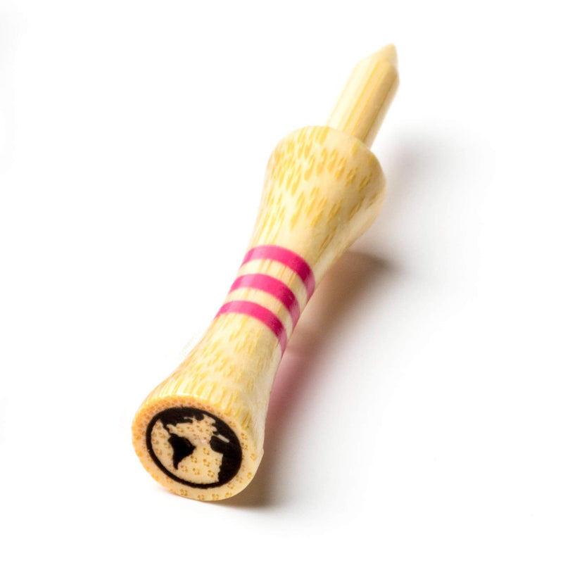 Green Swing Bamboo Golf Tees 60mm | Strong Sustainable Biodegradable | 20pcs | Pink Castle Tees - Golf Gift