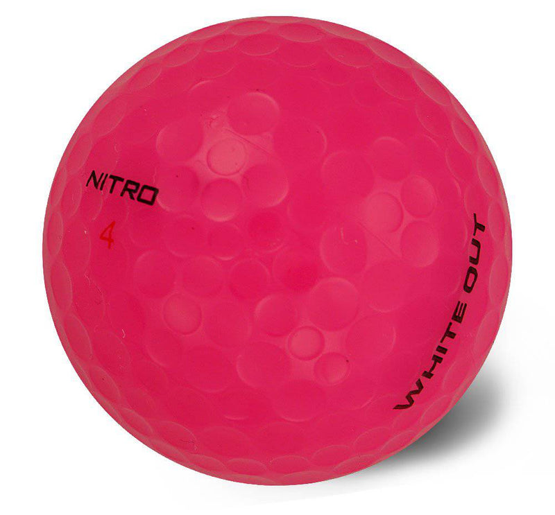 Nitro Women's White Out Golf Balls (Pack of 15) - Pink - Golf Gift