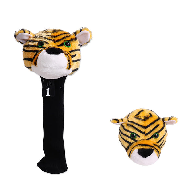 Ruiqas Golf Club Head Cover Animal Shape Cartoon Tiger Protective Soft Driver Wood Accessories - Golf Gift