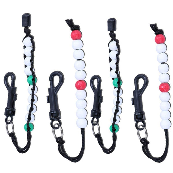 MXXiiv 4 Pack Sport Golf Counter Golf Bead Counter Golf Shot Score Counter Golf Shot Counter Bracelets with Clip Golf Score Keeper Putting Score Counter for Men Women Kids Outdoor Sport - Golf Gift