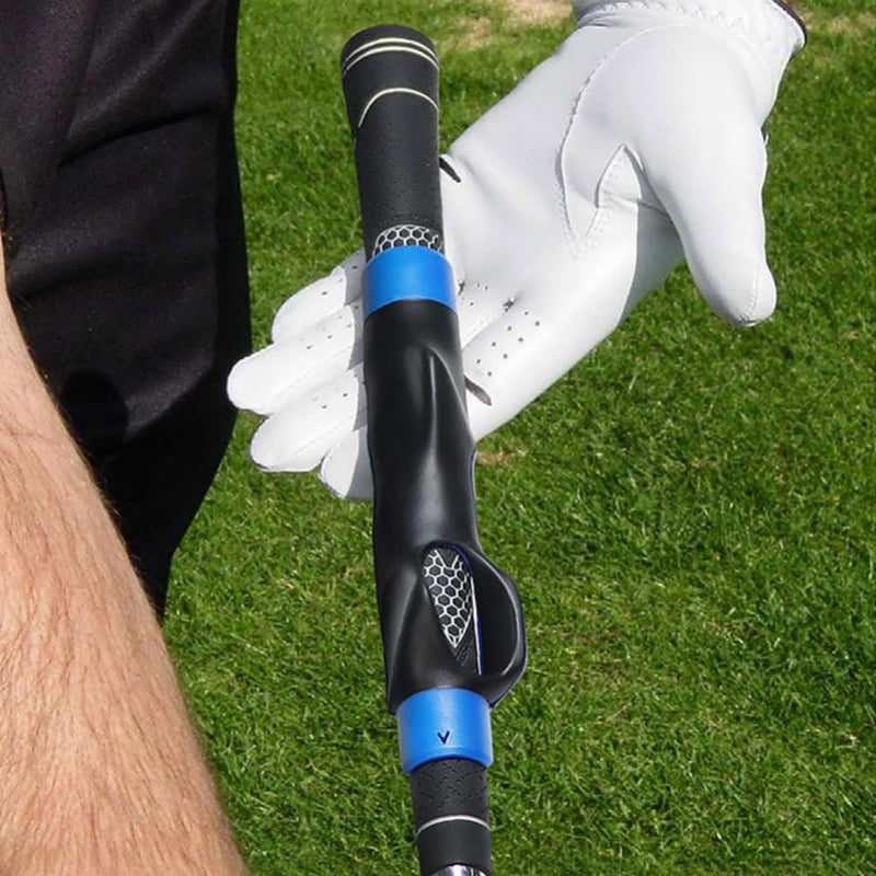 LINSIBEI Golf Grip Trainer Golf Club Grip Trainer Attachment Outdoor Golf Swing Trainer Beginner Gesture Alignment Training Aids Correct Training Grip Aid - Golf Gift