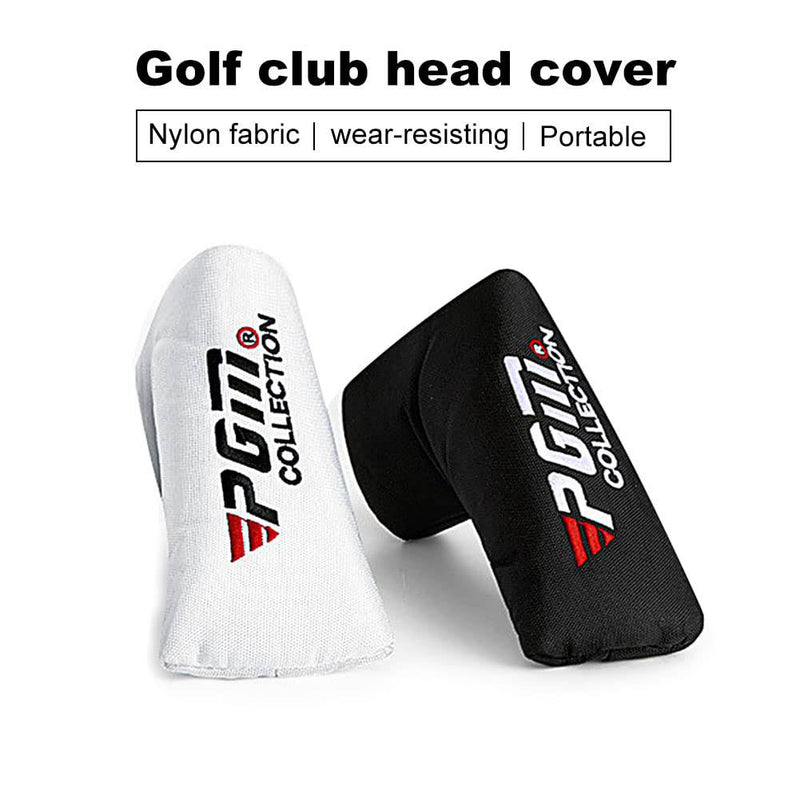 Golf Blade Putter Head Covers,Nylon Fabric Golf Putter Head Cover Golf Headcovers for Putter,Waterproof Lightweight Fahion to Prevent Putter Head from Damaging(Black) - Golf Gift