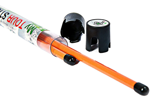 Golf Training Sticks | New Improved Design Set of 2 Orange Golf Alignment Sticks. Includes 2 Connectors, Unique Size 38 inches | An Essential Multifunctional Golf Tool for your Golf Practice Sessions - Golf Gift