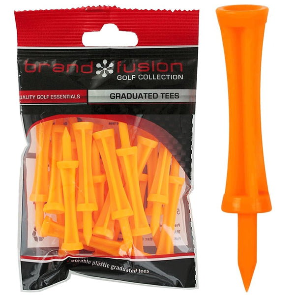 Graduated Tees Unisex The Golfers Club Orange Plastic (2.75 Inch X 20) Golf Tee, Orange, 50mm EU - Golf Gift