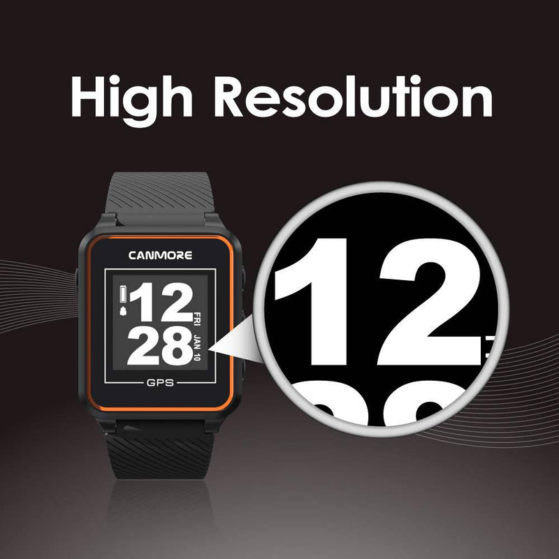 CANMORE TW356 Golf GPS Watch for Men and Women, Free Update 41,000+ Preloaded Courses Worldwide, High Contrast LCD Display, Upgrade IC Chip, Lightweight Essential Accessory for Golfers, Turquoise - Golf Gift