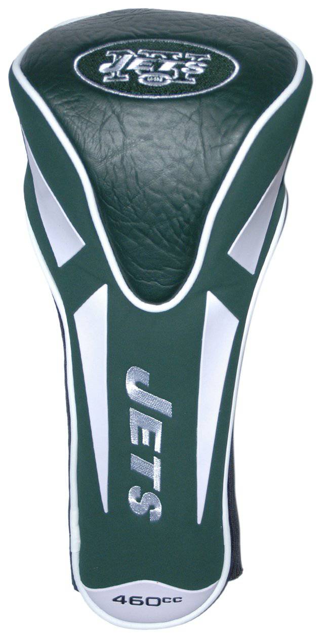 Team Golf NFL New York Jets Single Apex Driver Head Cover Golf Club Single Apex Driver Headcover, Fits All Oversized Clubs, Truly Sleek Design - Golf Gift