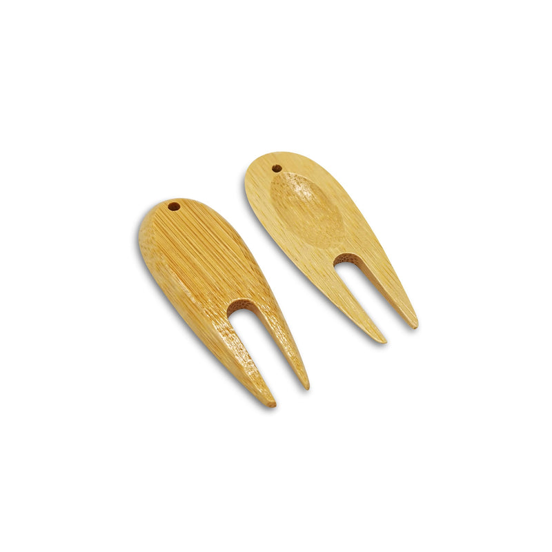 SWVL Sports Bamboo Divot Tool, Biodegradable Wood Pitch Mark Repairer (Pack of 1) - Golf Gift