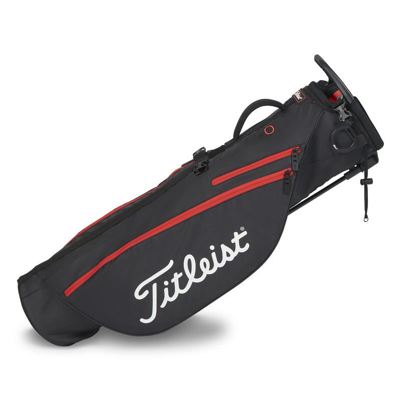 Titleist Premium Carry Golf Bag, Black/Black/Red - Golf Gift