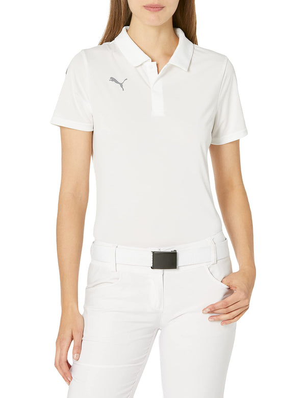 PUMA Women's Teamliga Sideline Polo Shirt, Medium US, White Black, M - Golf Gift