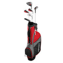 Wilson Golf Pro Staff JGI LG, Junior Club Set for Teenagers from 11-14 Years, Body Size 142-160 cm, Right-Handed, Graphite, Including Carrybag, Red, WGGC91840