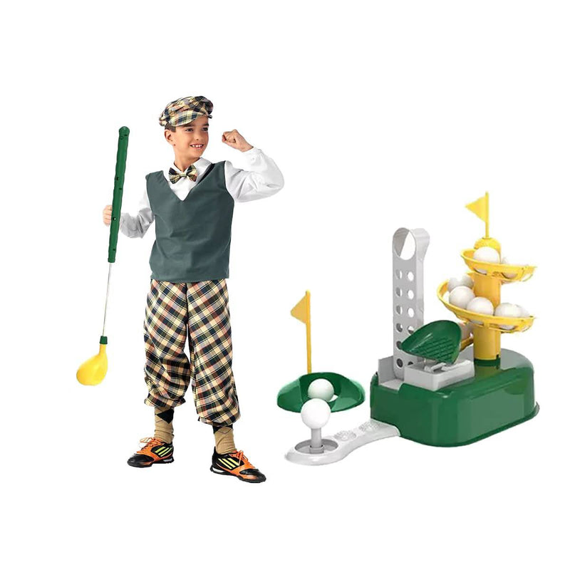 Coo11 Kids Golf toys Set, Kids golf clubs Outdoor Toys Training Golf Balls & Clubs Equipment, Garden Games Golf Gifts Toys Gadgets Club Head, Kids golf Training or 3 4 5 6 7 8 Years - Golf Gift