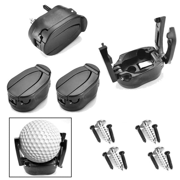 Yinteloo Golf Ball Pick Up Retriever Tool, 4Pcs Golf Ball Pick Up Retriever Grabber Mini Golf Ball Pick Up Tool Foldable Claw Sucker Put On Putter Grip, Training Aids Golf Accessories Tool - Golf Gift