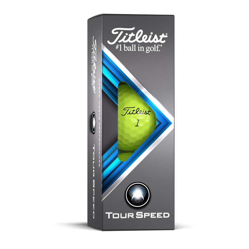 TITLEIST Unisex Tour Speed Golf Ball, Yellow, One Size UK - Golf Gift