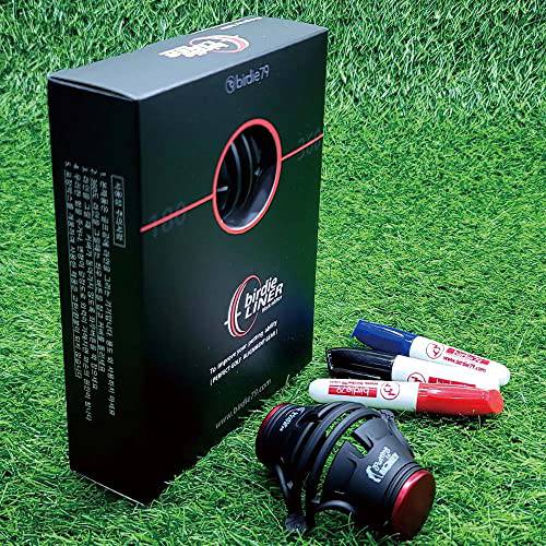 BIRDIE79 Premium Quality360-Degree Birdie Liner Drawing Alignment Tool Kit- 360-Degree Triple 3-Line Golf Ball Marker Stencil with Gift Box Including 3 Color Marker Pens-Patent Pending. - Golf Gift