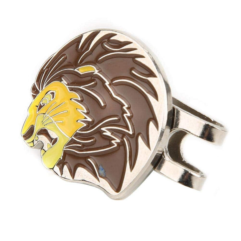 Golf Ball Markers Portable Mini Beautiful Lion Ball Marker with Strong Magnetic Golf Hat Clip Accessory - Golf Gift