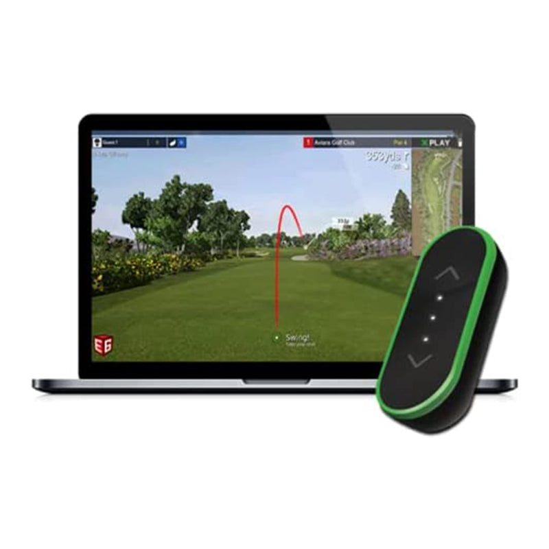 SwingLogic SLX MicroSim Indoor Home Golf Simulator Game App Functionality and E6 Connect Compatibility to Analyze and Improve Swing Accuracy - Golf Gift