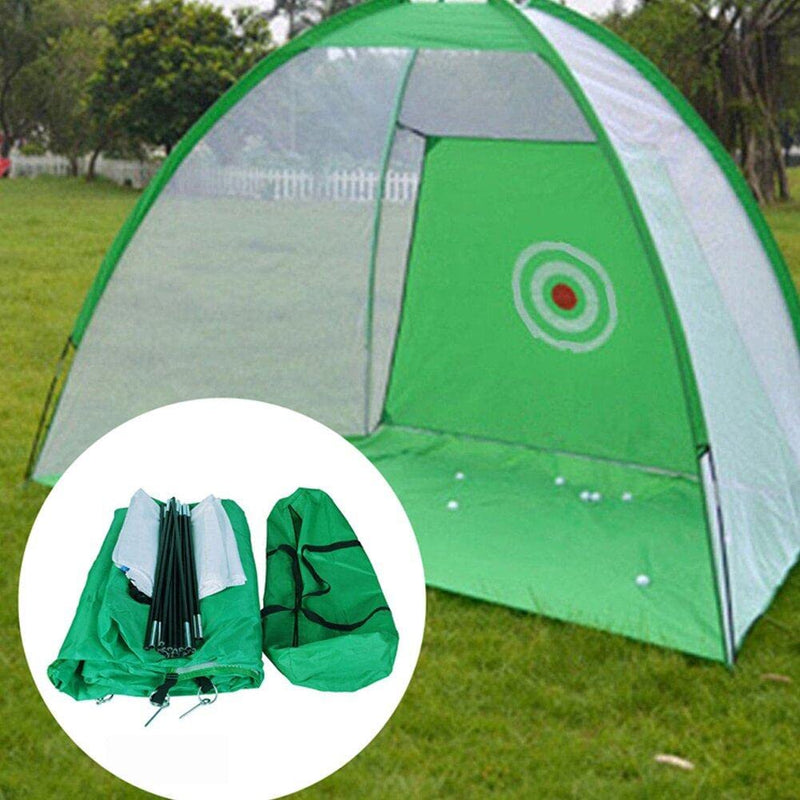 Golf Hitting Net Golf Practice Net Tent Golf Training Equipment Strike Cage Portable Grassland Mesh Mat Garden Golf Supplies - Golf Gift