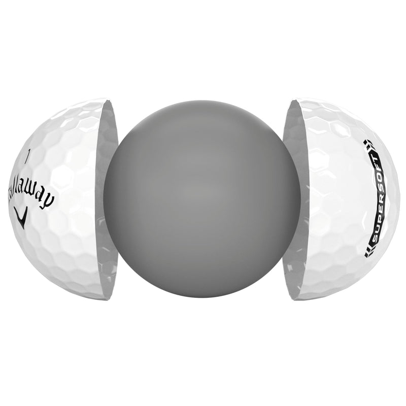 Callaway Golf Supersoft Golf Ball 2023 White Hybrid, One Dozen - Golf Gift