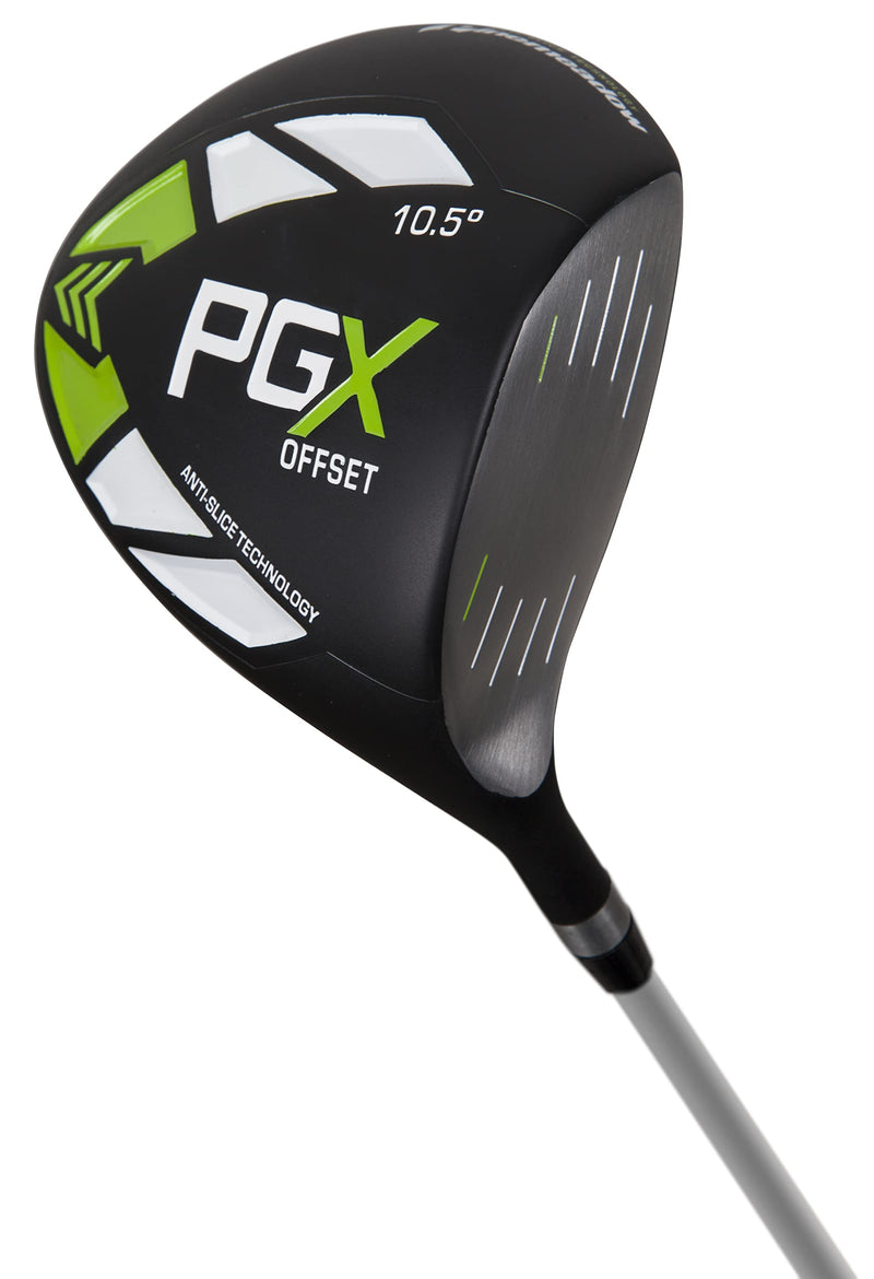 Pinemeadow Golf PGX Offset Driver (Ladies, Right Hand, Graphite, Ladies Flex) Black/Green/White - Golf Gift