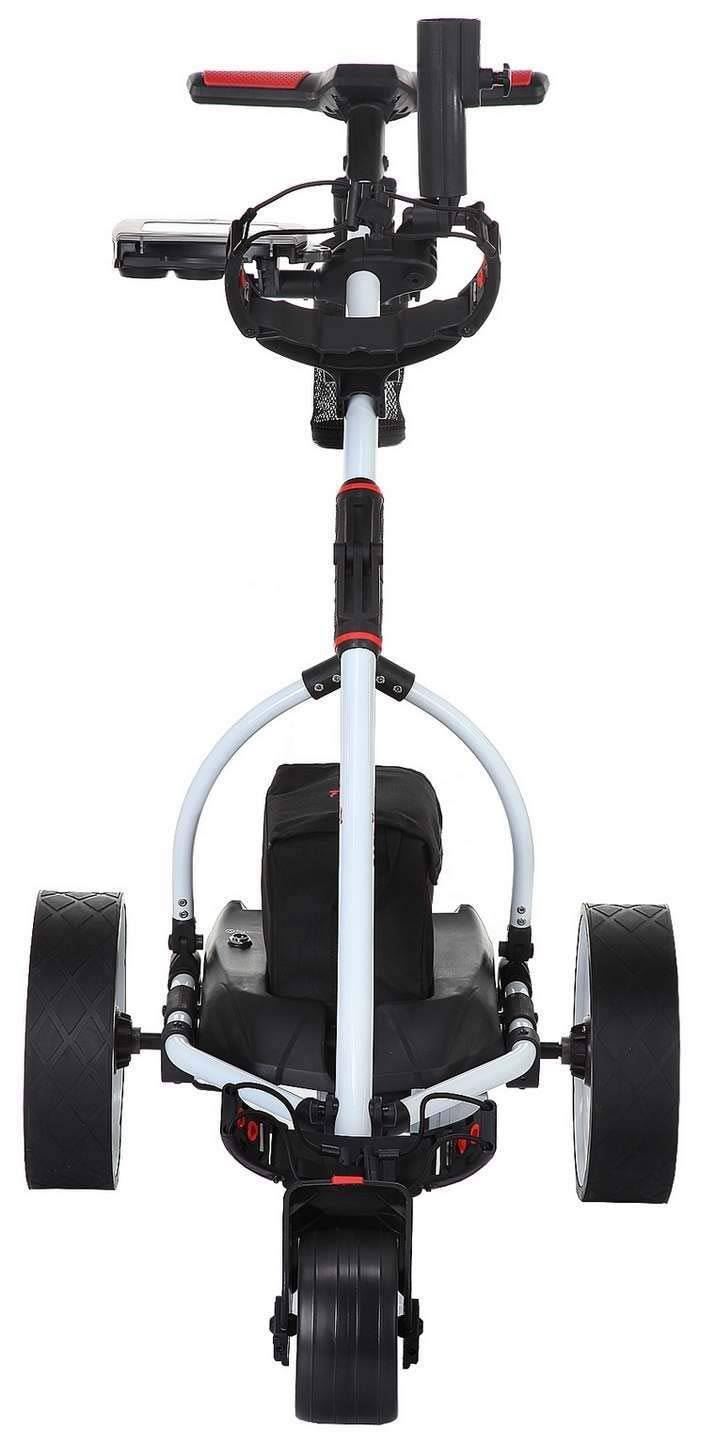 Caddymatic V2 Electric Golf Trolley/Cart With 18 Hole Standard battery With Auto-Distance Functionality White - Golf Gift