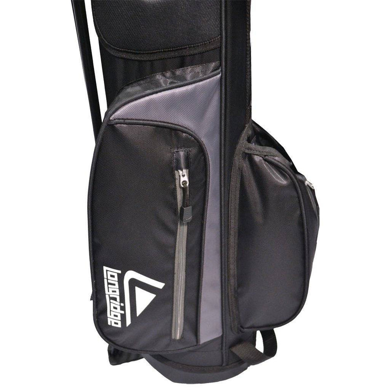 Longridge 6" WEEKEND Golf Stand Bag Black SILVER - Golf Gift