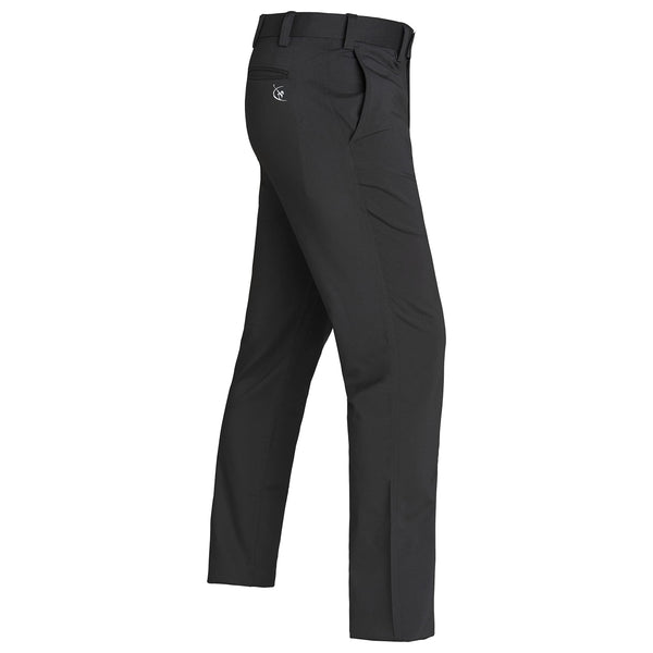 Harry Hall Men's Golf Trousers - Slim Fit, Grip Waistband, Stretch & Breathable Fabric - Quick Dry, Water Resistant Finish - Black 34R - Golf Gift