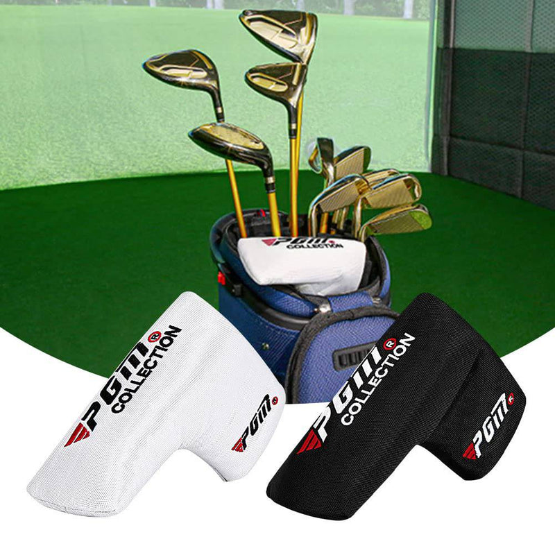 Anwangda Golf Blade Putter Head Covers,Nylon Fabric Golf Putter Head Cover Golf Headcovers for Putter,Waterproof Lightweight Fahion to Prevent Putter Head from Damaging (White) - Golf Gift