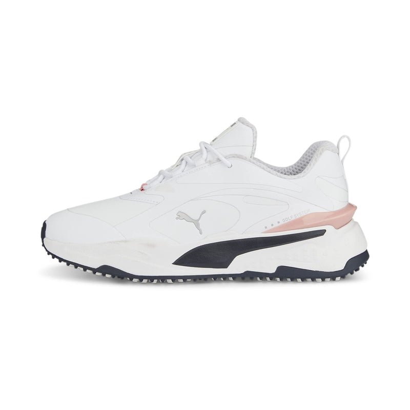 PUMA Women's GS-Fast WMNS Golf Shoe, White-Navy Blazer-Flamingo Pink, 7 UK - Golf Gift