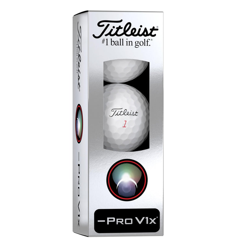 TITLEIST Unisex's Pro V1x Left Dash Golf Ball, White, One Size - Golf Gift