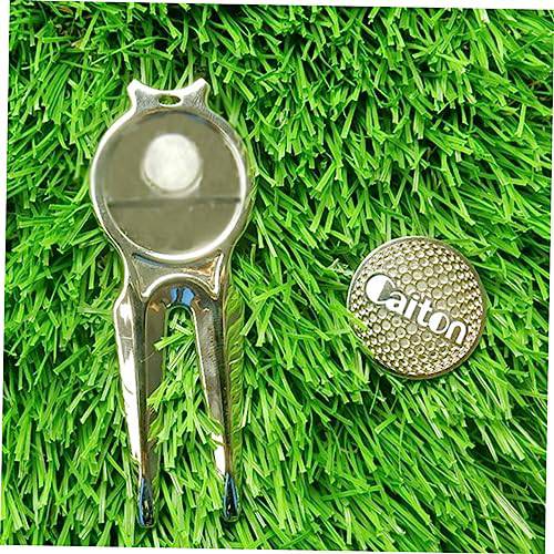 BESPORTBLE Golf Course Accessories Golf Turf Golf Tools Divit Golf Tool Green Green Accessories Divot Tool Green Divot Fork Green Tool Green Fork - Golf Gift